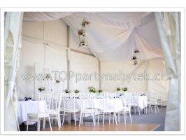 Svatební party stan velikosti 12 x 6 metrů s nebesy/baldachýny